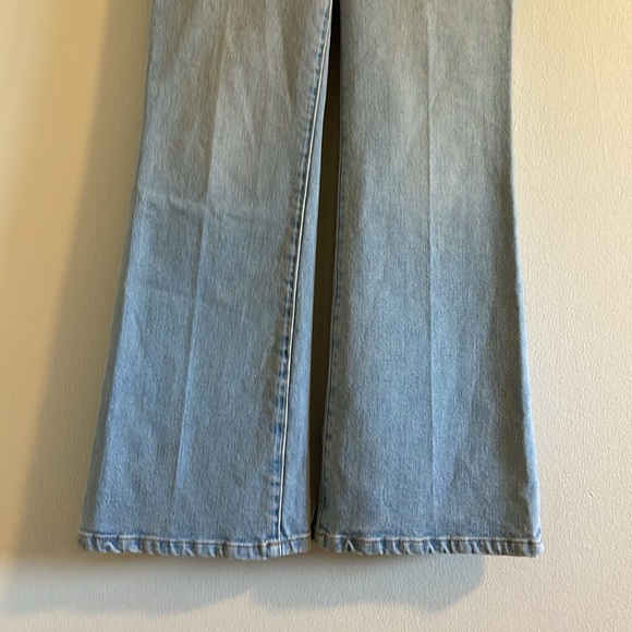SPRWMN Crop Flare Legging Women’s Size XS Jean Pant High Rise NWT Francoise Blue - Picture 5 of 10